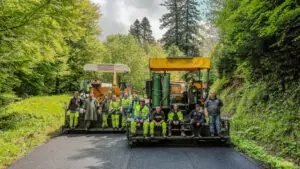 Prise de vue d’équipe du BTP en chantier extérieur – photographie corporate à Clermont-Ferrand